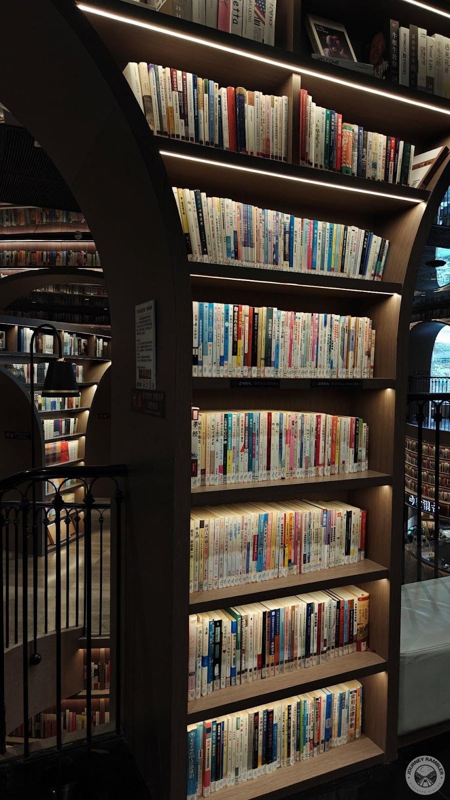 shelves themselves were well-lit