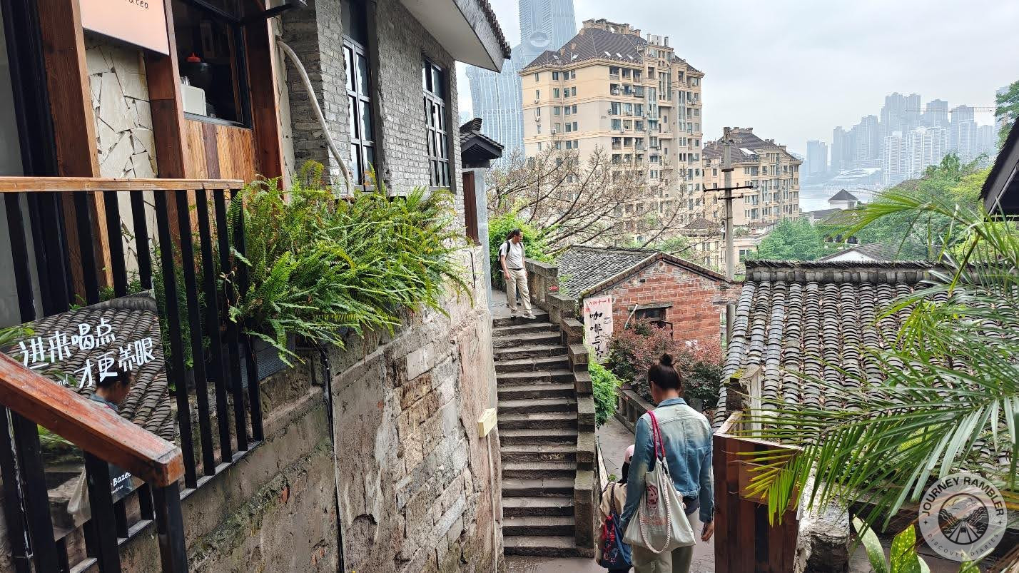 there were plenty of steep stairs going up and down