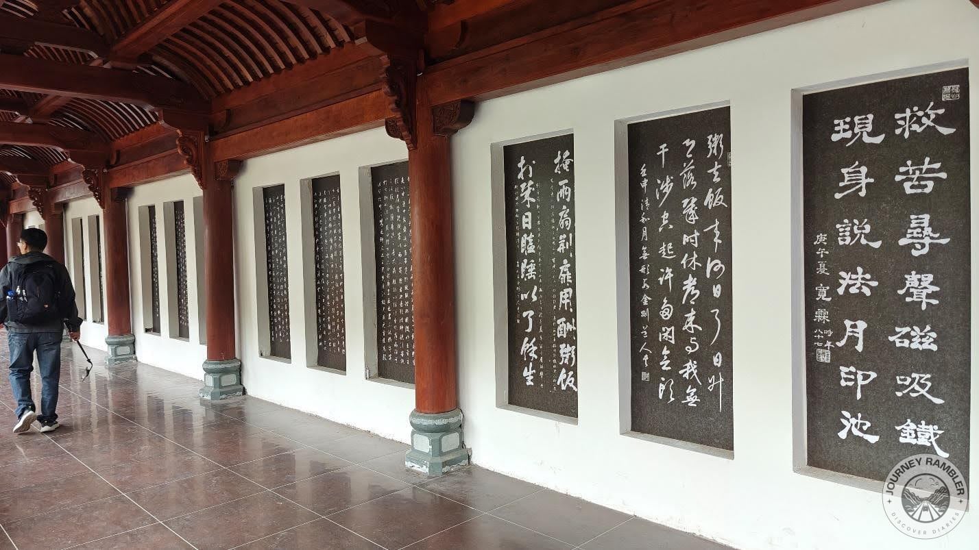 these calligraphic works pertain to Buddhism’s core tenets