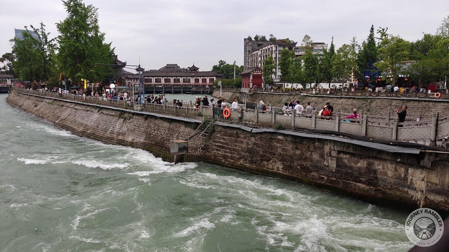 this area actually bisects the river