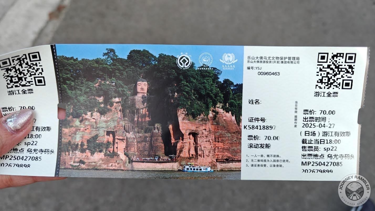 ticket for the sightseeing tour