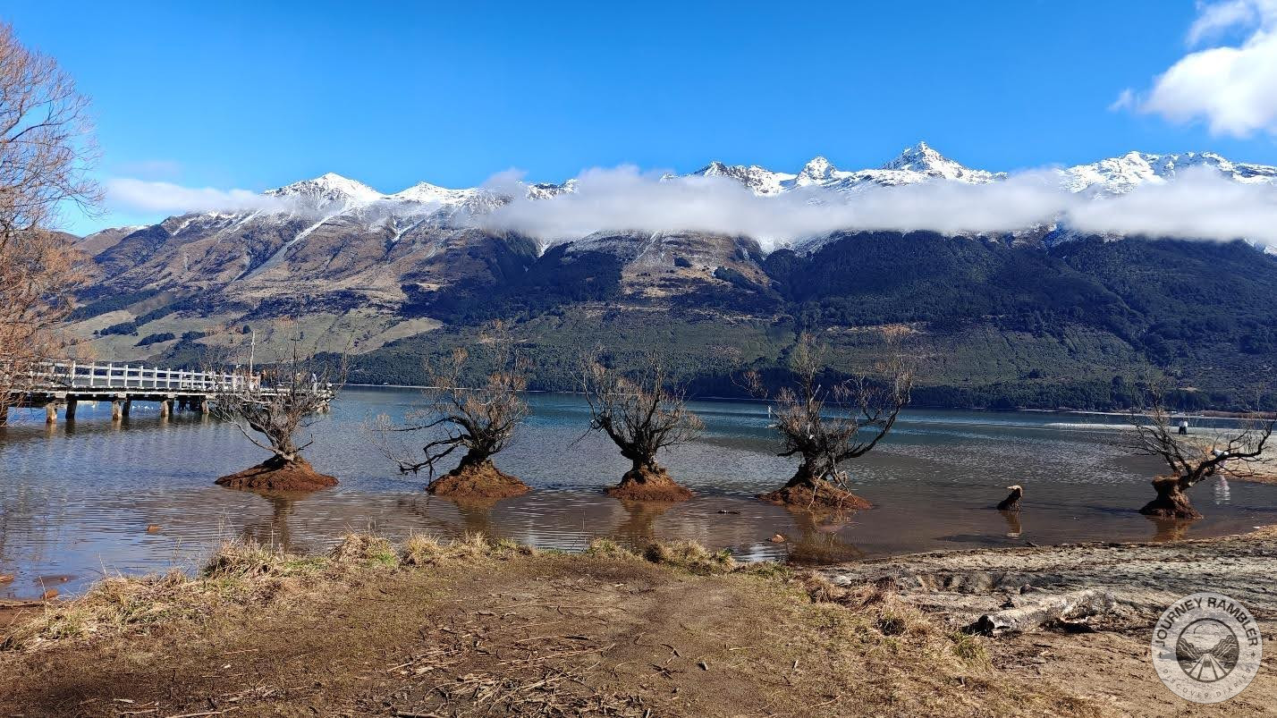 wharf and viewpoint offered a view of the gleaming mountains