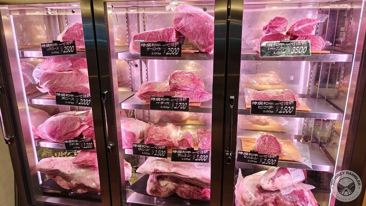Each cut of meat had a different price