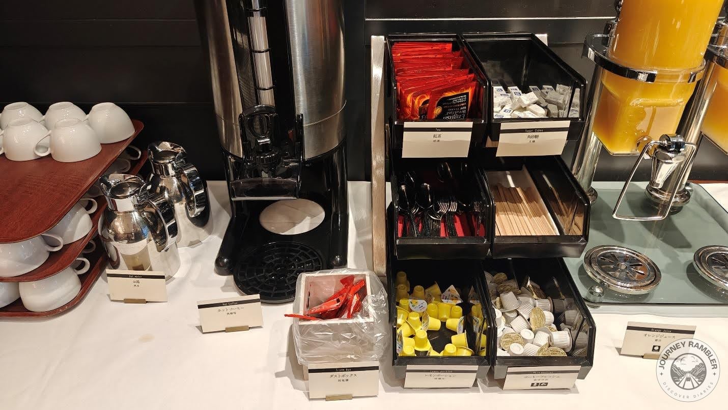 Guests could make hot or cold drinks to their own liking