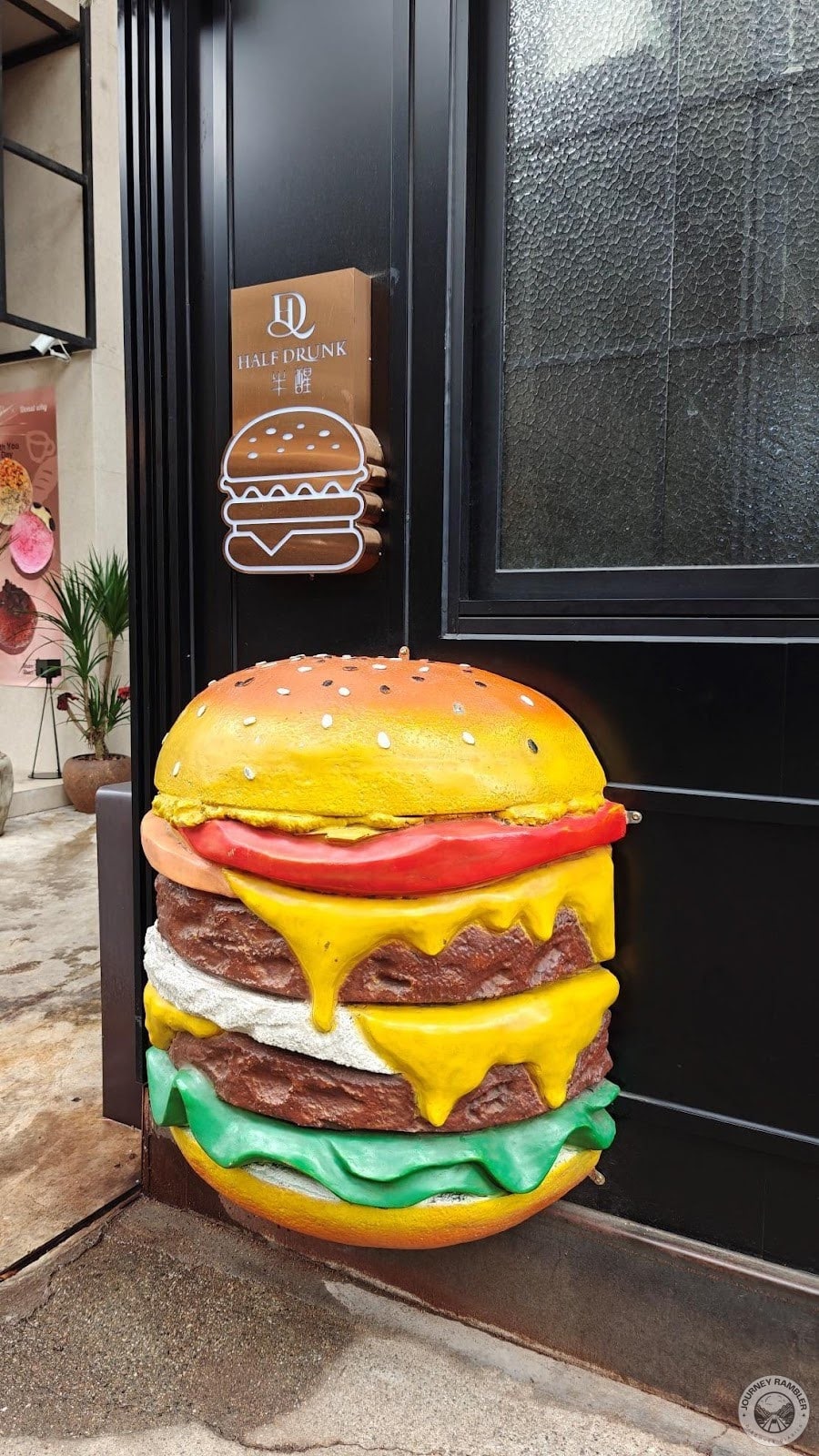 Half Drunk which specializes in burgers