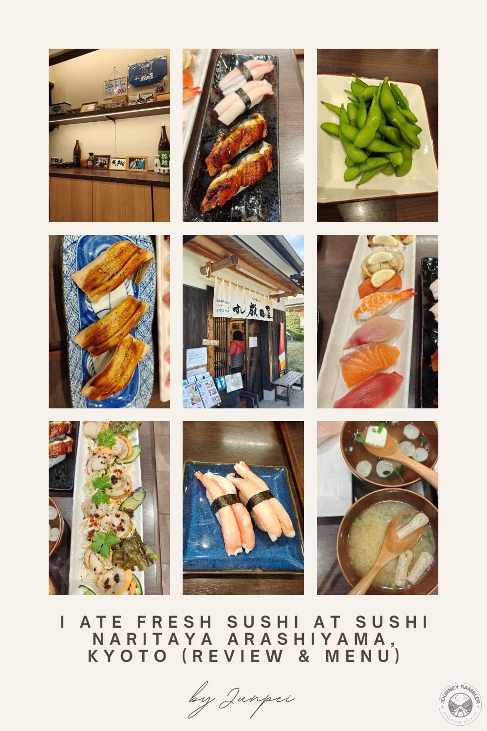 I Ate Fresh Sushi at Sushi Naritaya Arashiyama, Kyoto (Review & Menu)
