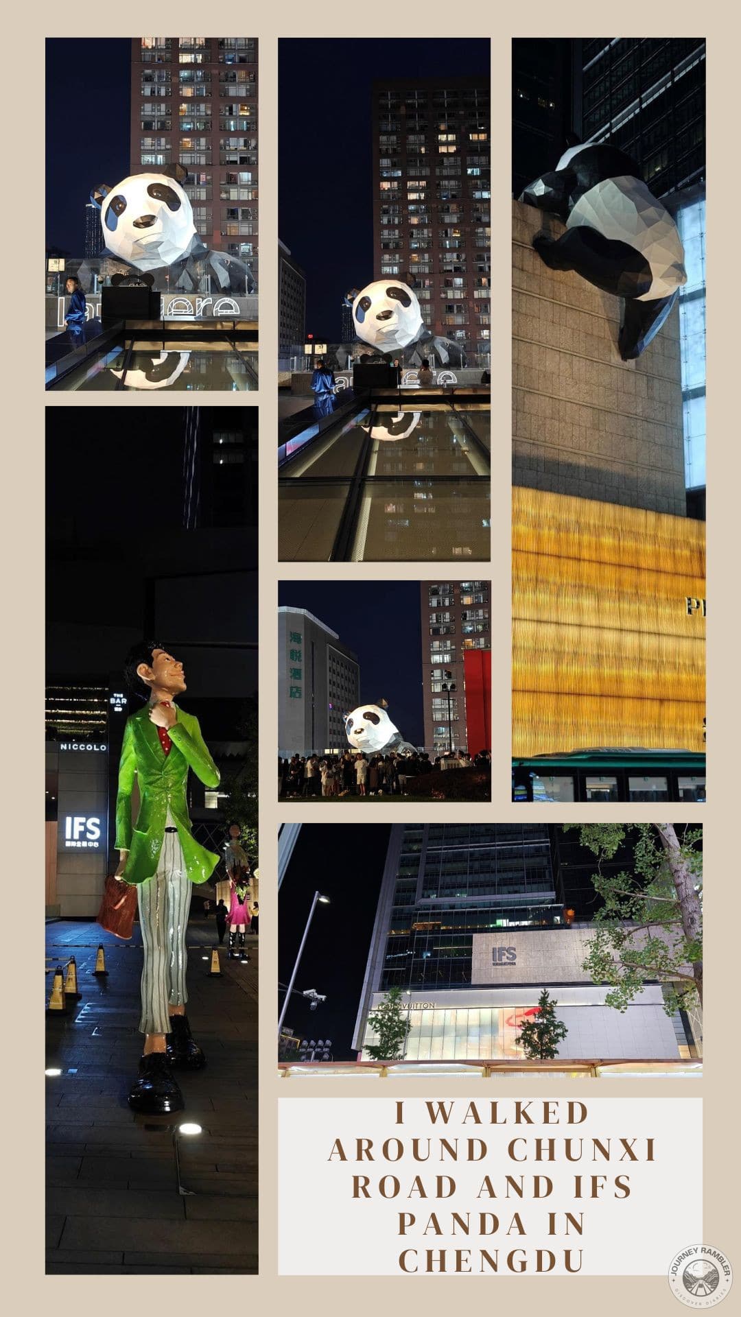 I Walked Around Chunxi Road and IFS Panda in Chengdu