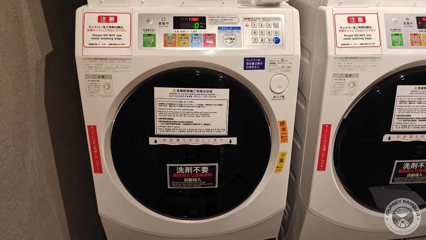 I chose the first machine and quickly loaded my clothes