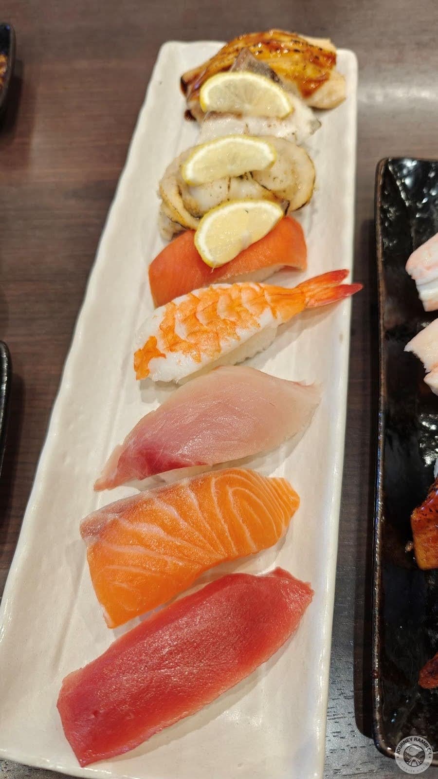 I squeezed some lime on my sushi