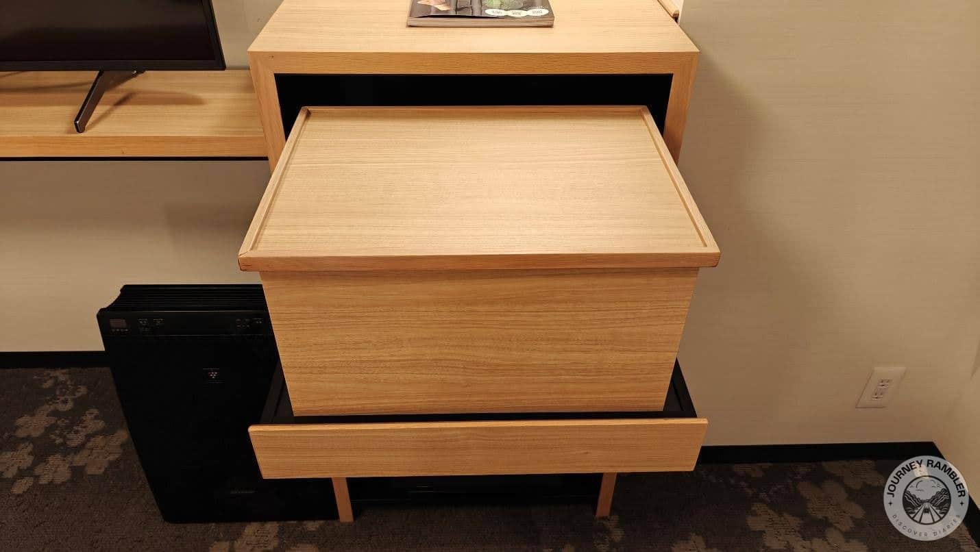 It was set inside the desk