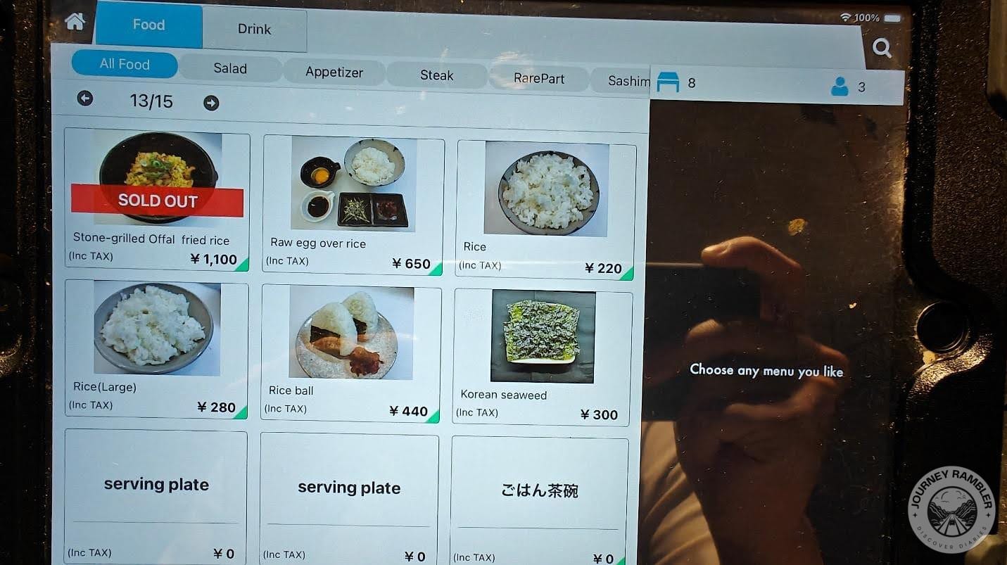 Sides like rice balls and seaweed