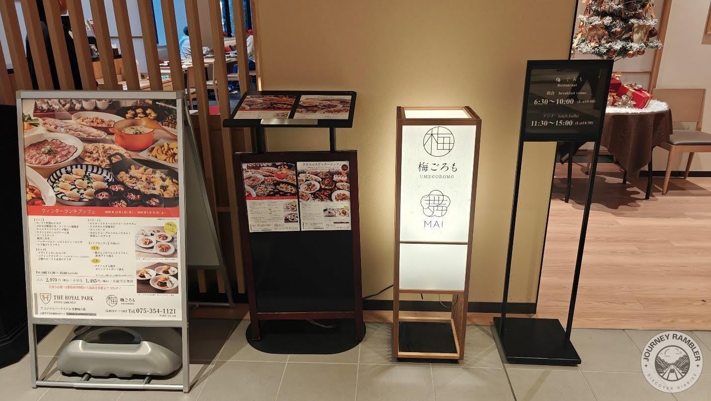 The Royal Park Hotel had a buffet breakfast