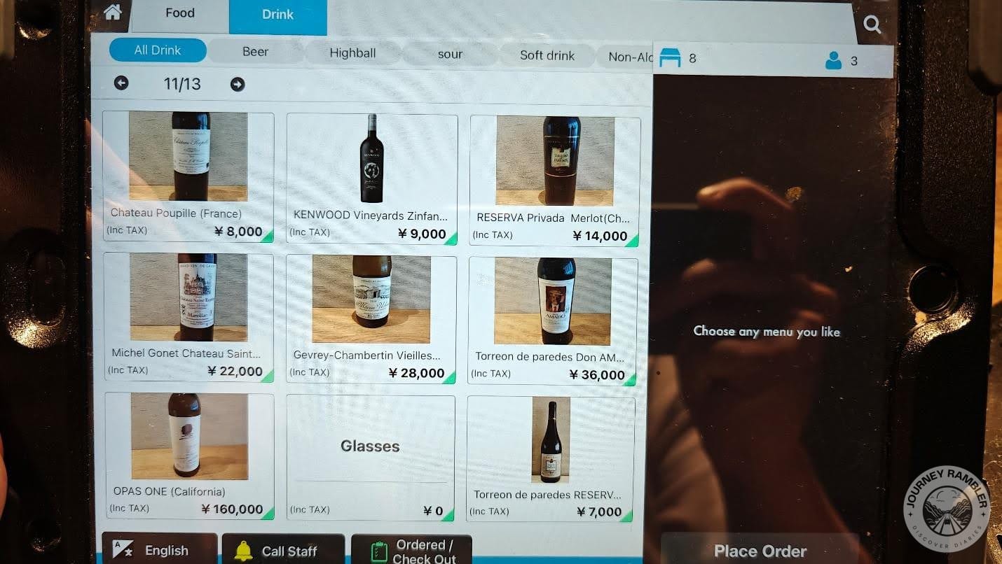 There were extremely expensive bottles too