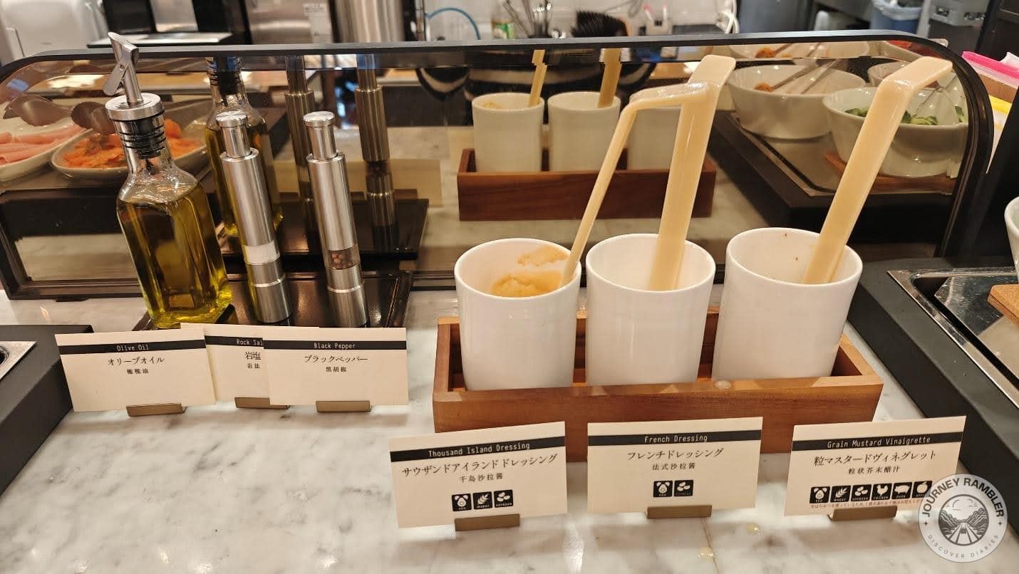 Thousand Island, French dressing and Grain Mustard Vinaigrette