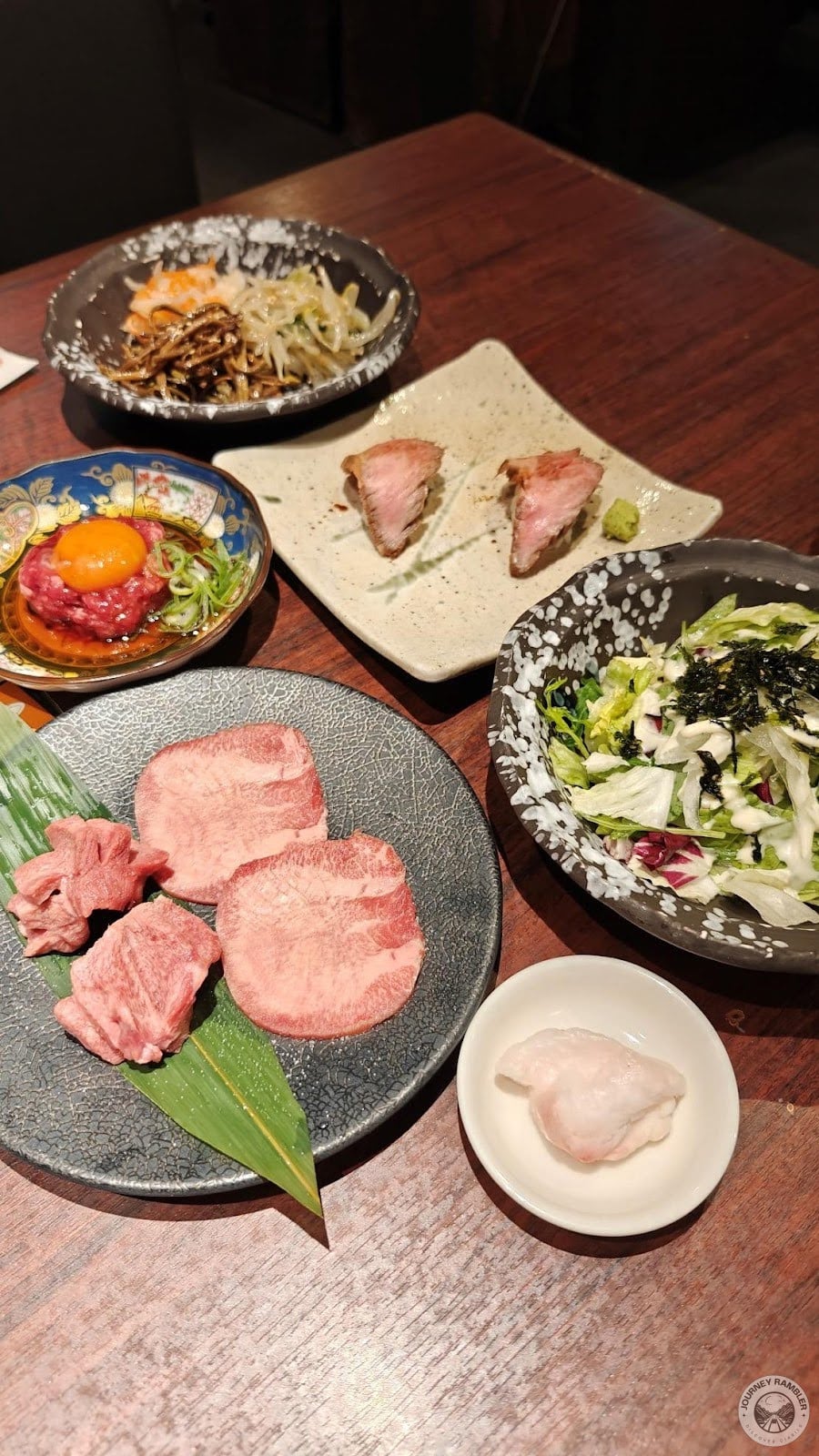 all the food had been laid out on my table