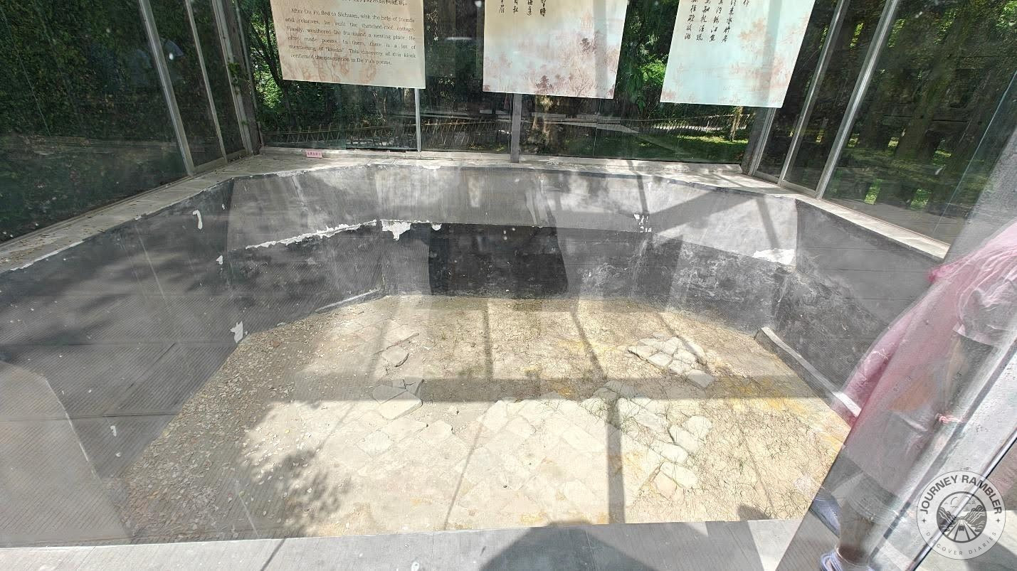 brick pavers indicating that there used to be a structure here