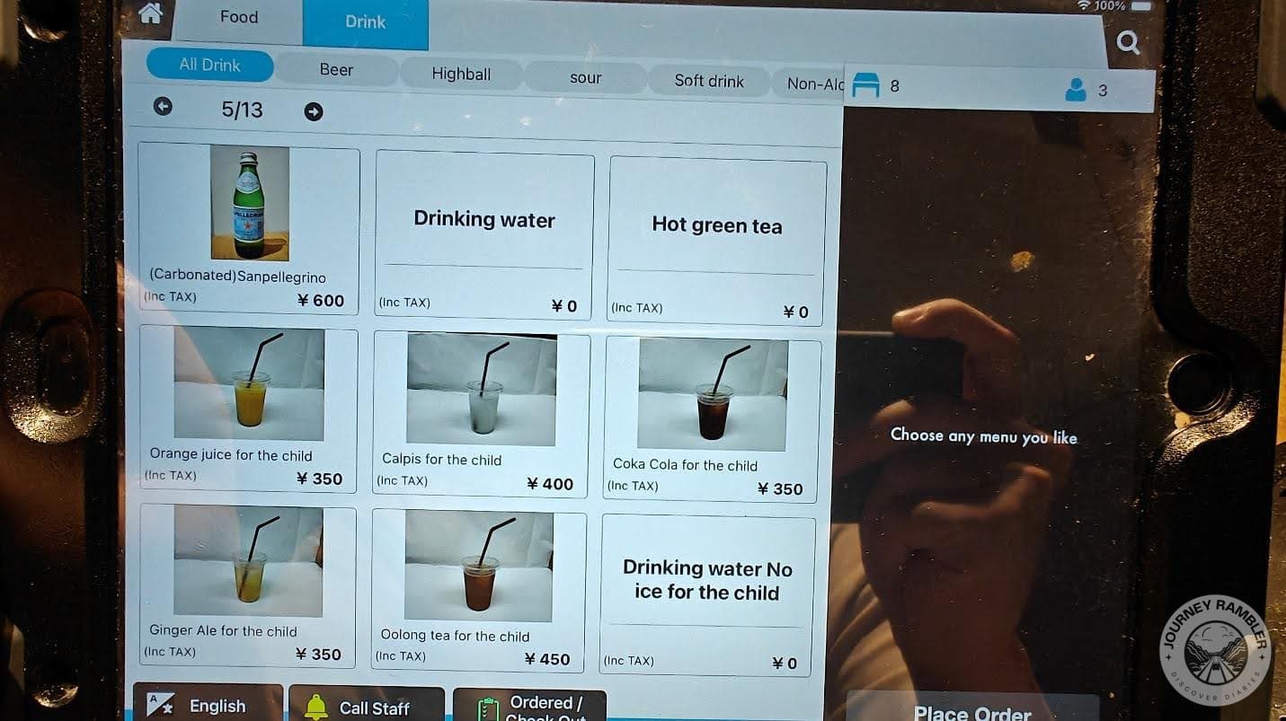 child sized portions for the different drinks