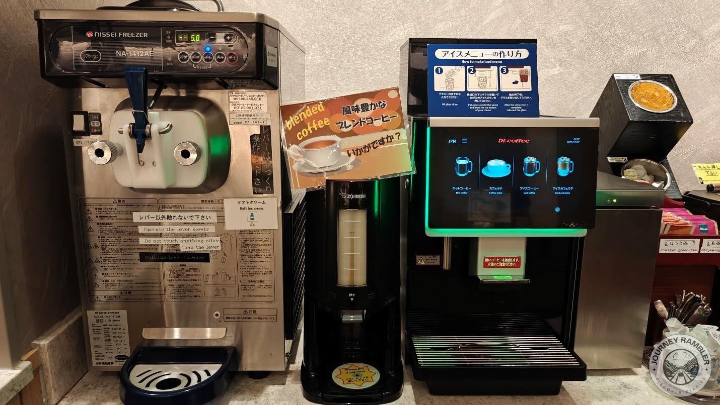 coffee machines and soft serve ice cream machines