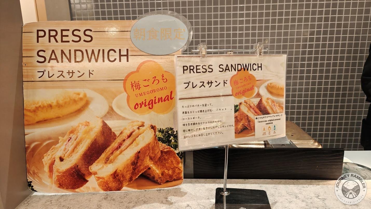 counter where press sandwiches could be made