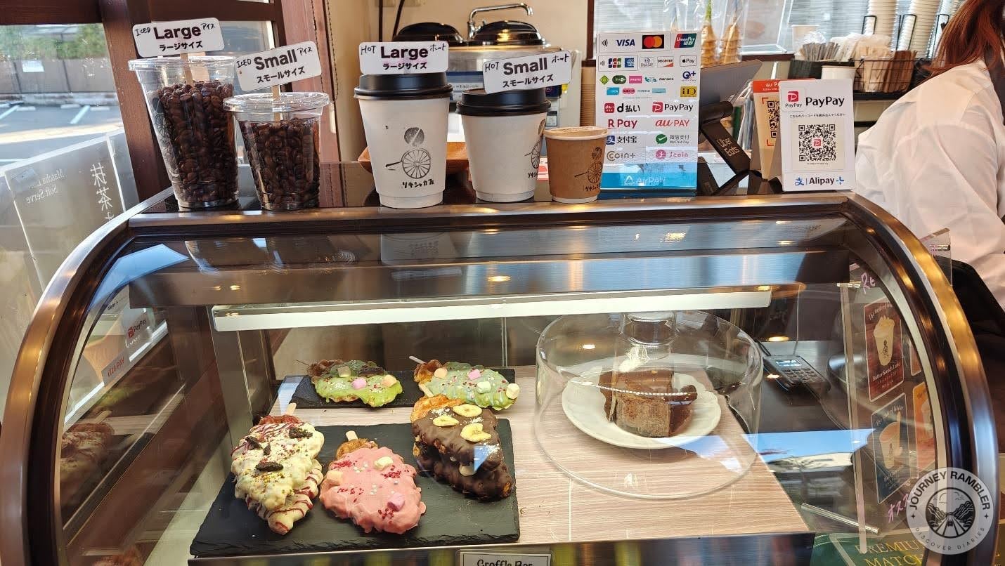 croffles were displayed in the bakery case