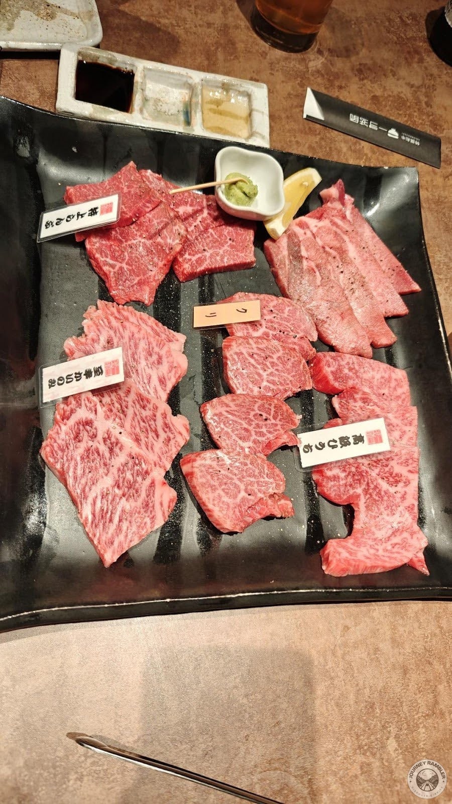 different parts of wagyu beef