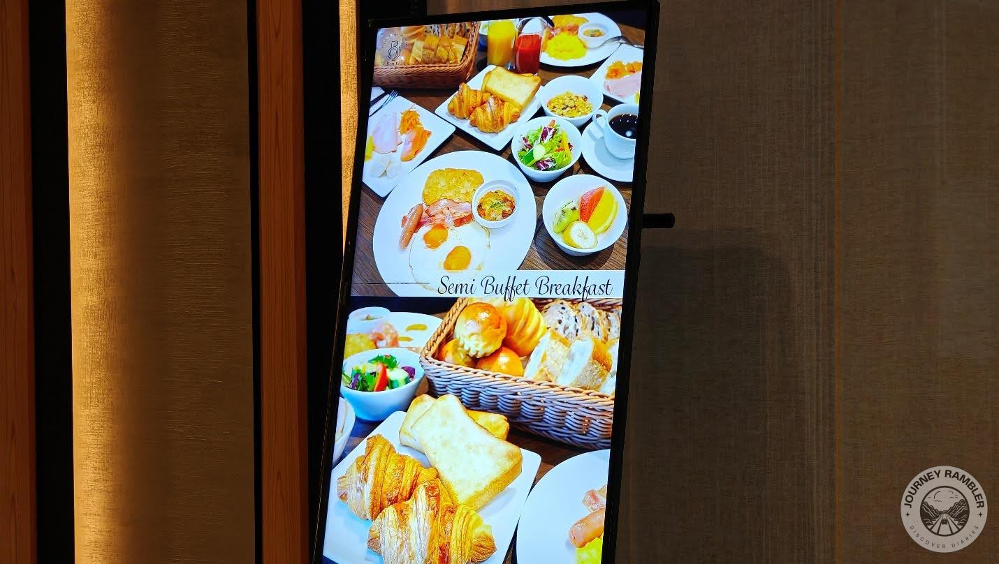 hotel offered a semi-buffet breakfast