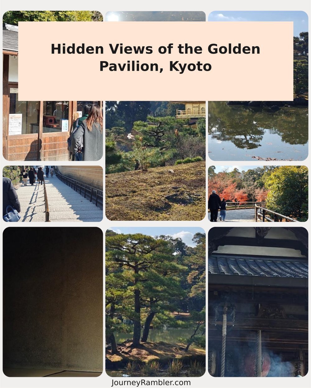 I Saw the Golden Pavilion at Kinkakuji Temple and Garden in Winter, Kyoto