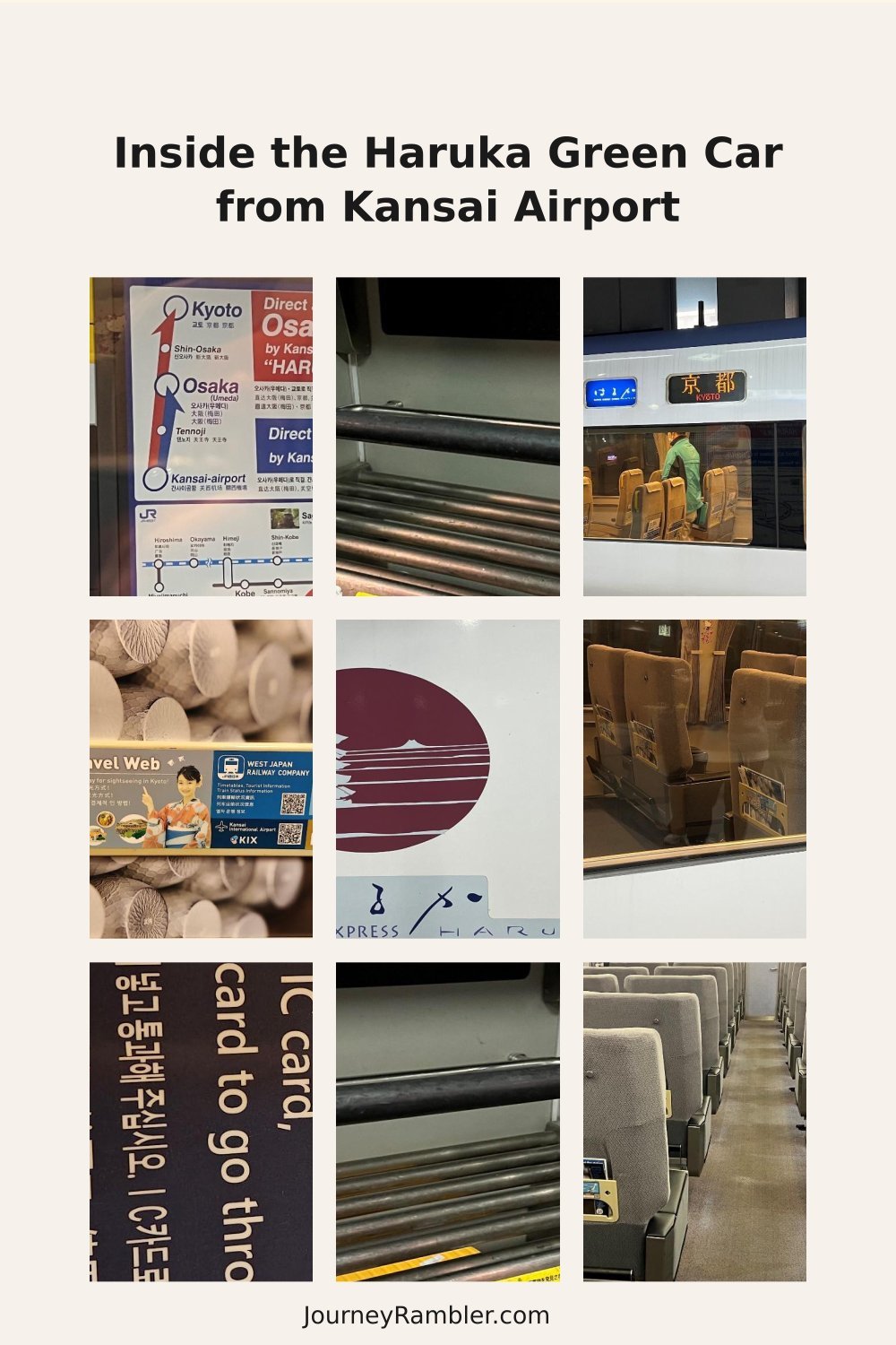 I Took the Haruka Train Green Car From Osaka Kansai Airport (KIX) to