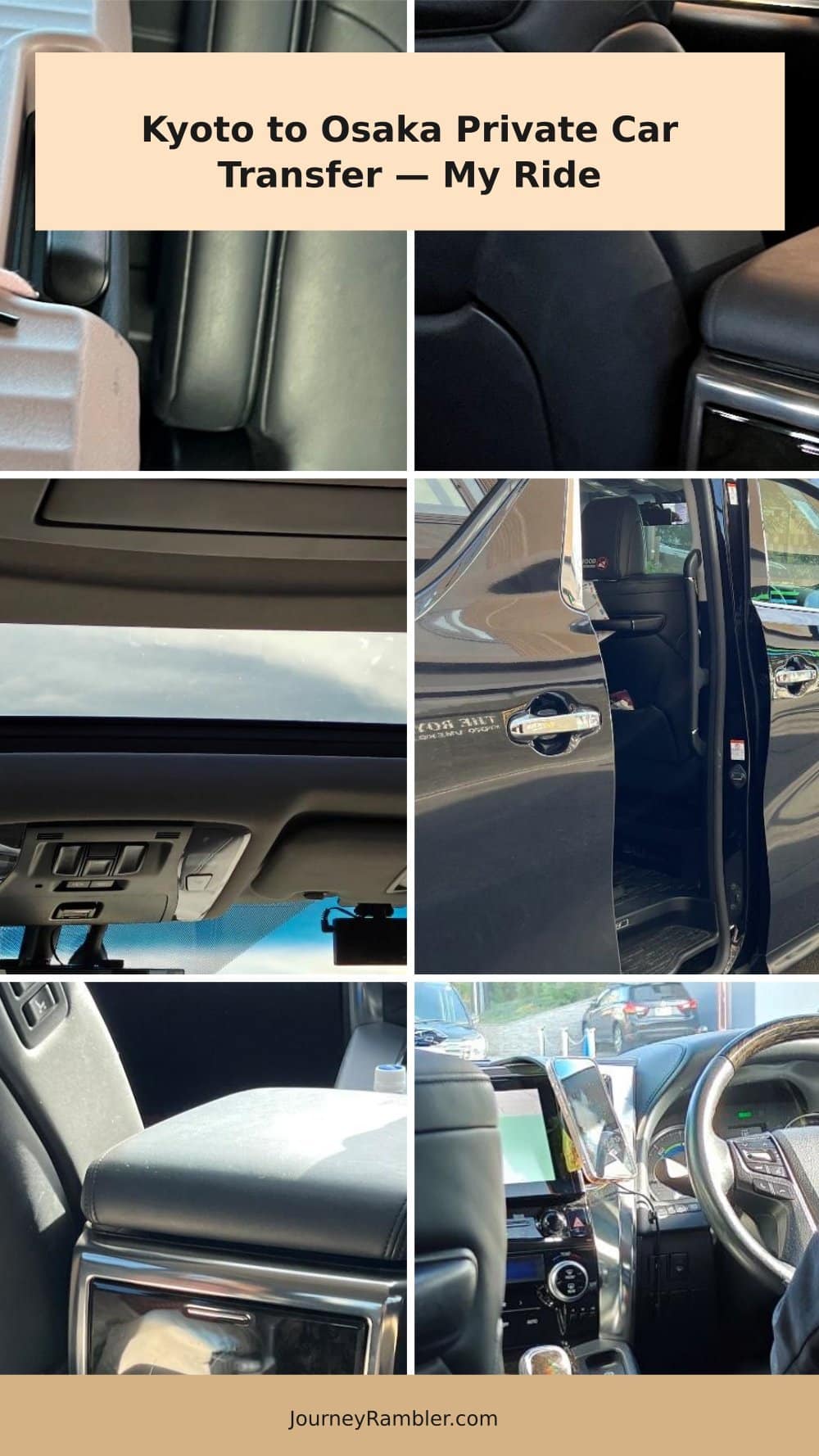 I Went from Kyoto to Osaka by Private Car Transfer