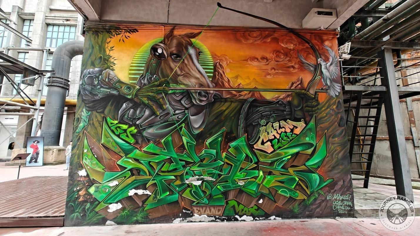 image of a horse drawing a bow