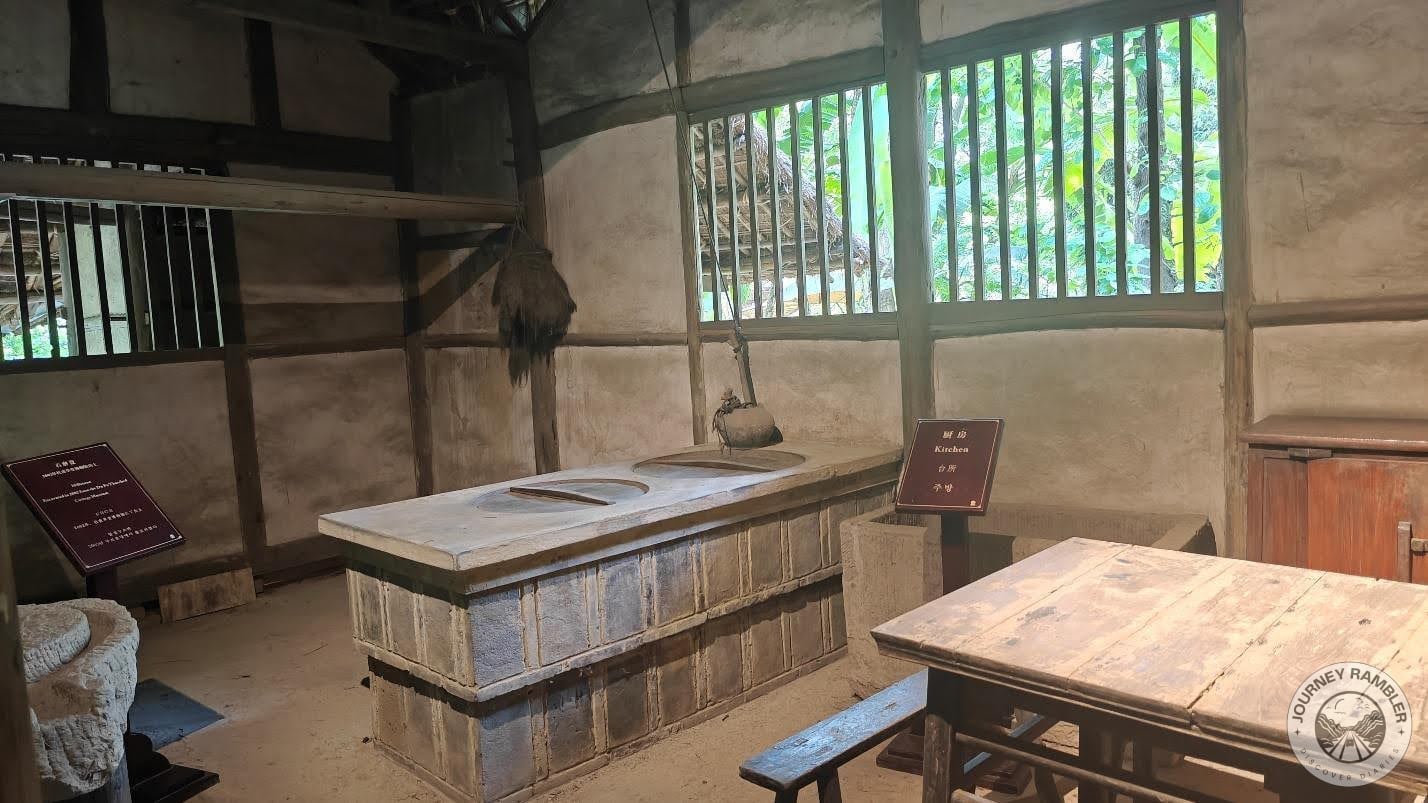 inside of the thatched cottage again