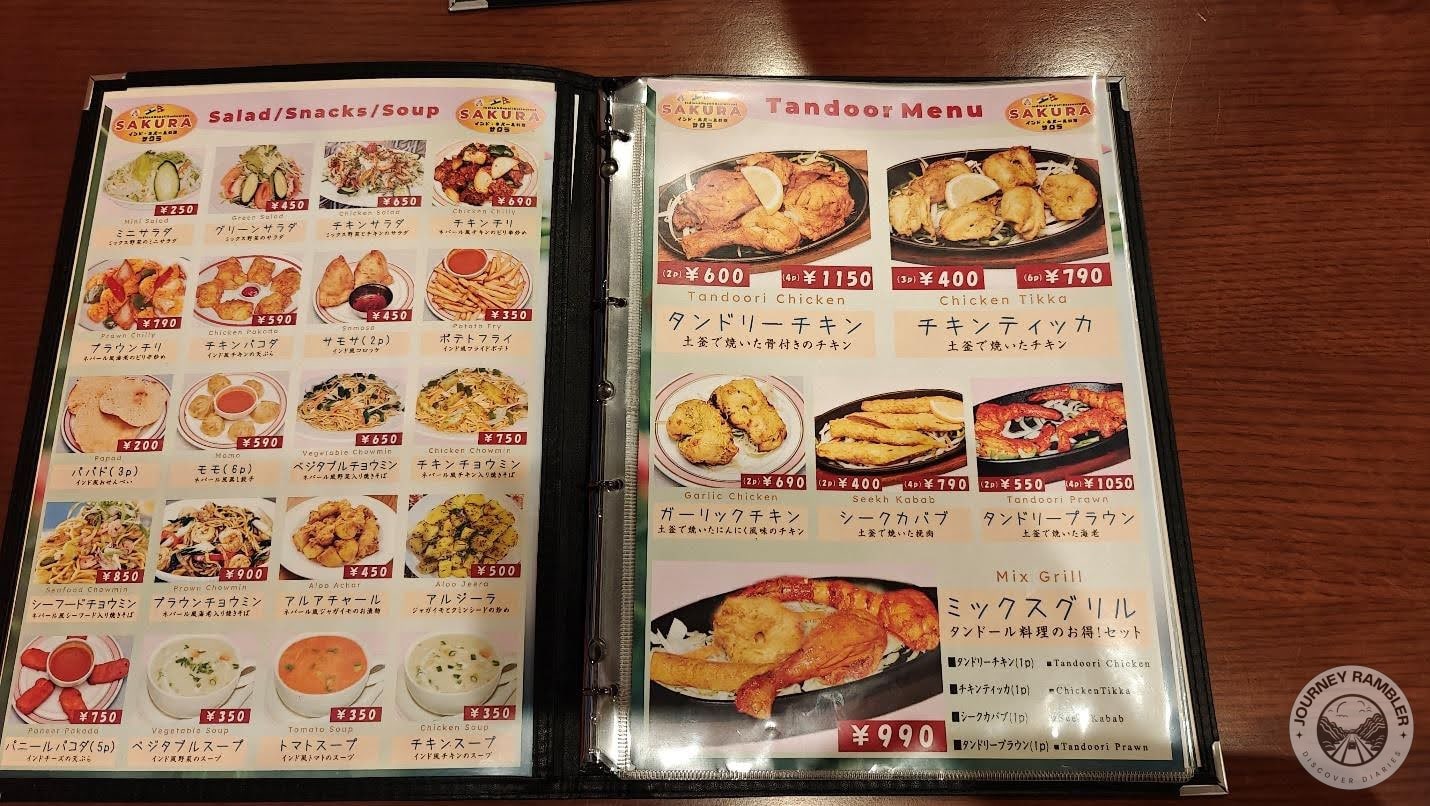 mix grill, momo, the prawn chowmein and paneer pakoda