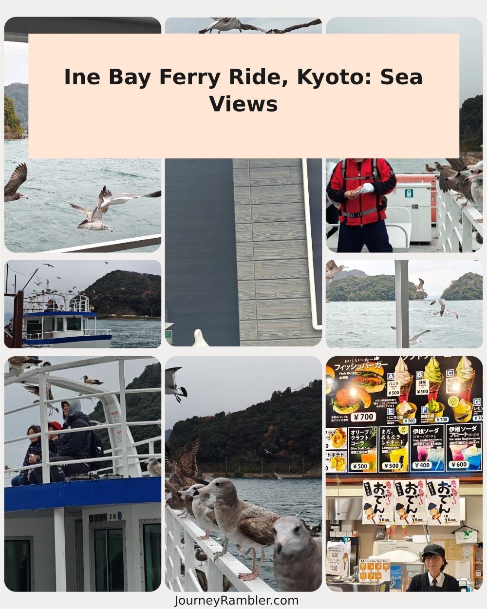 My Cruise Ferry Ride in Ine Bay, Kyoto