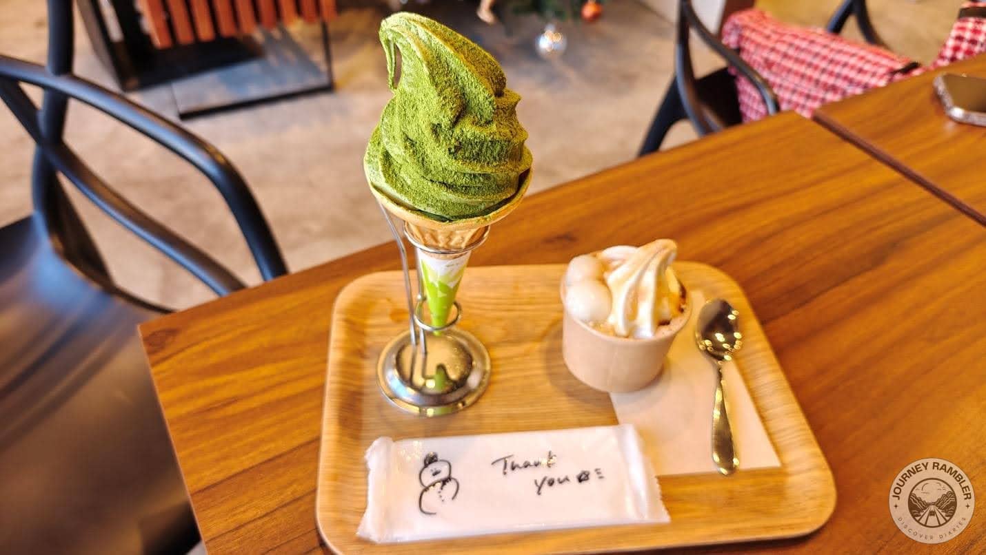 napkin that had a sketch of a snowman and a ‘Thank You’ written on it