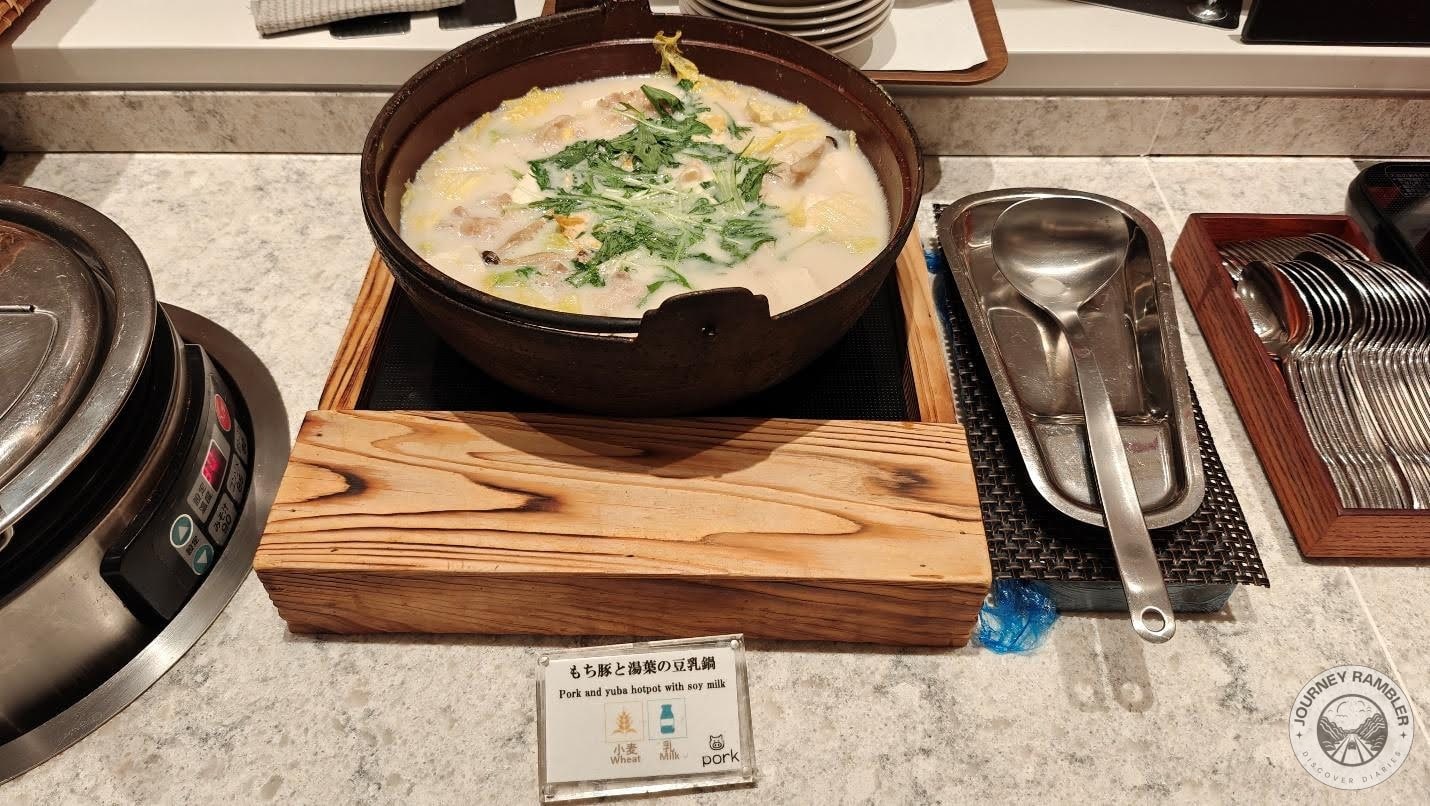 pork and yuba hotpot with soy milk