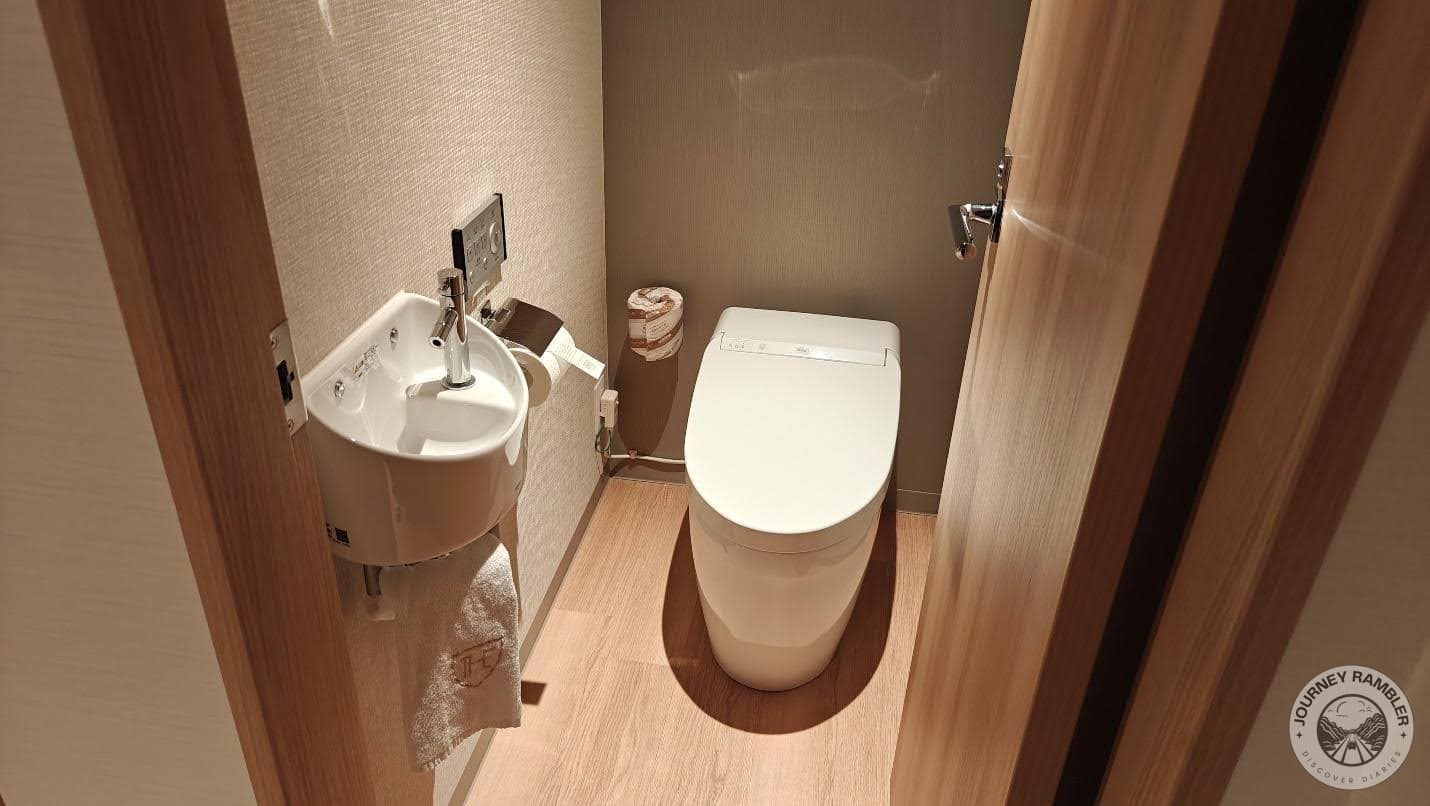 separate toilet area