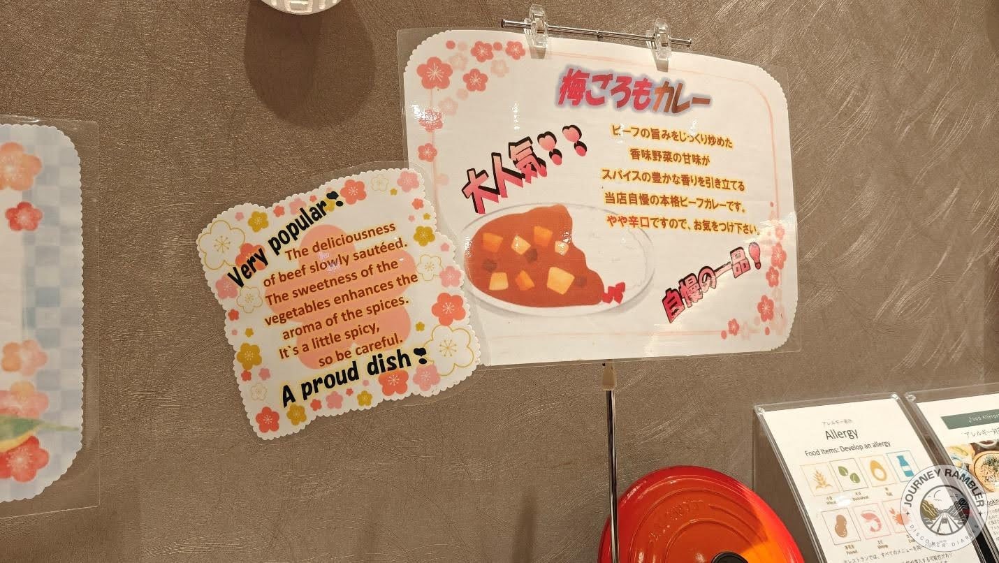 short, fun little descriptions of all the local dishes