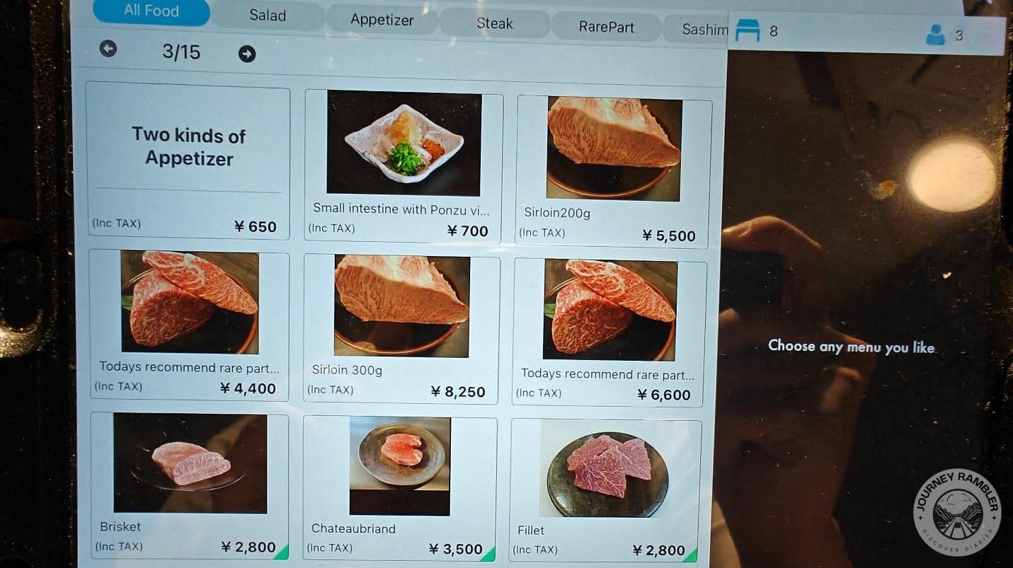 sirloin steaks and briskets