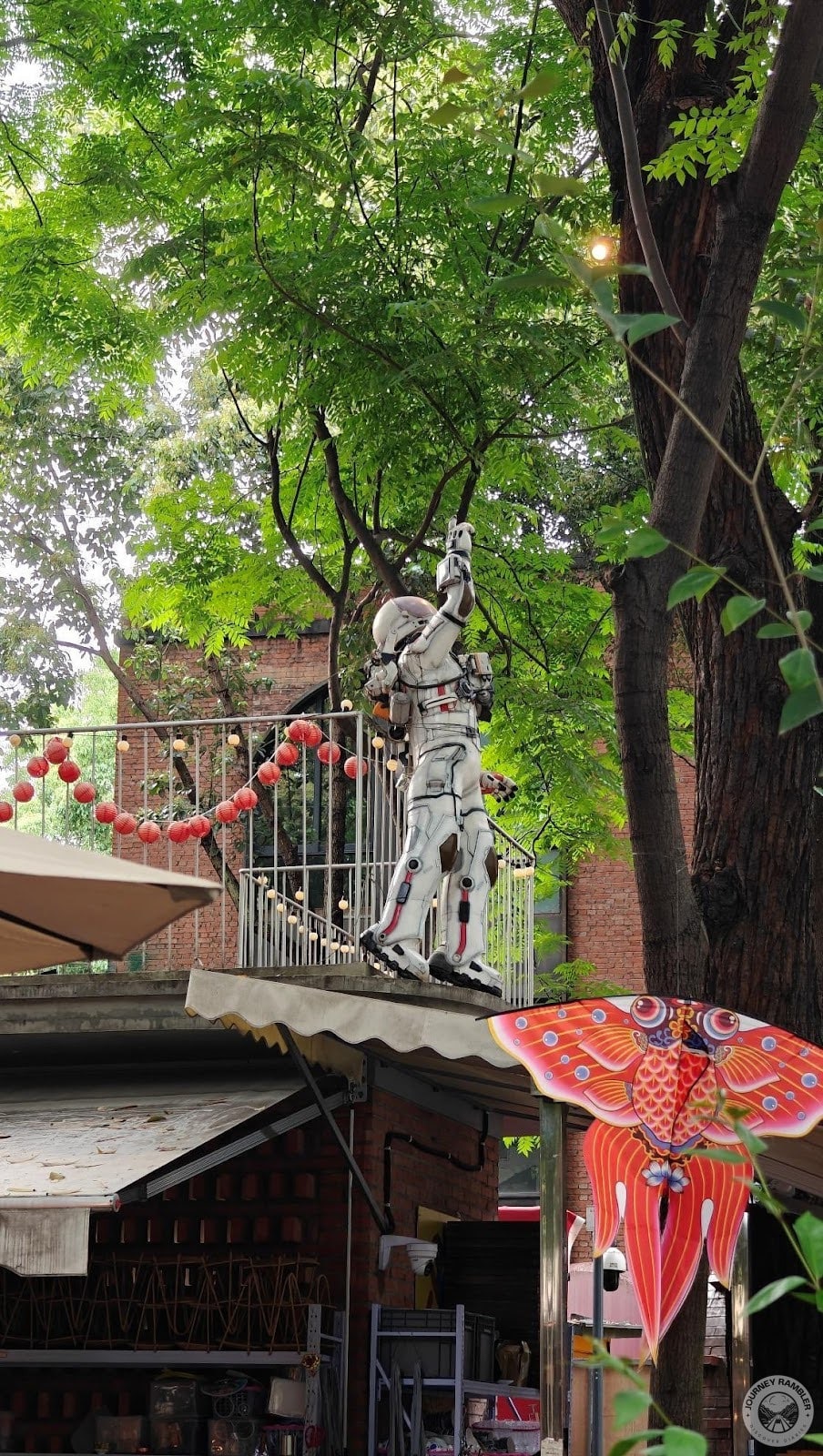 statue of an astronaut