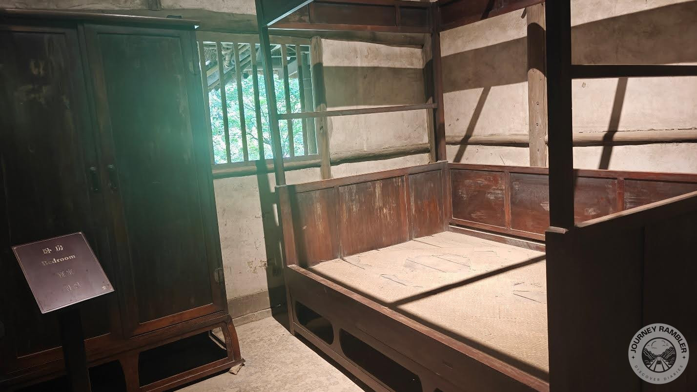 still inside of the thatched cottage