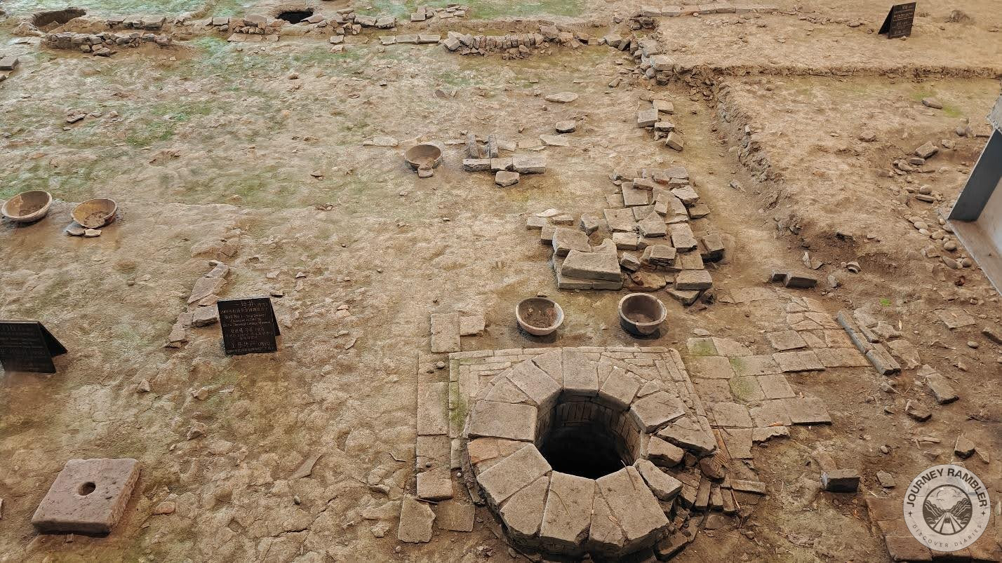 stone-lined hole on the ground