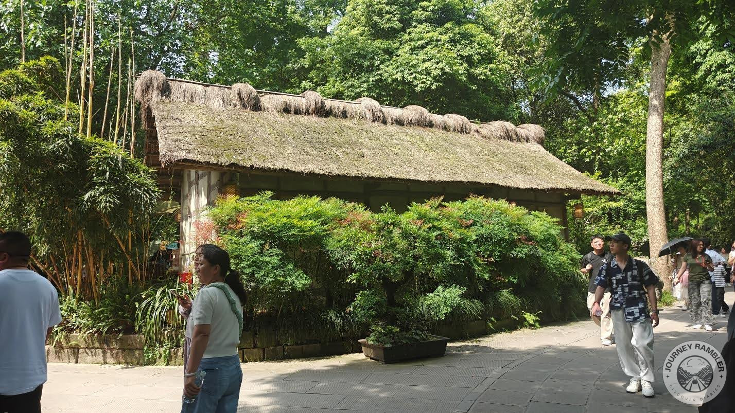 the cottage that you see in this image actually serves tea