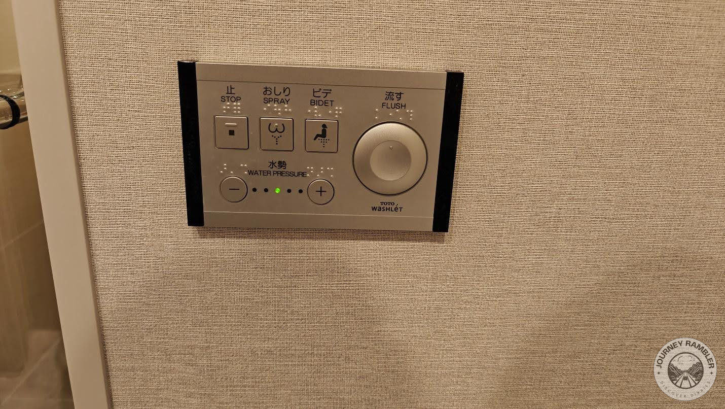 toilet had various settings