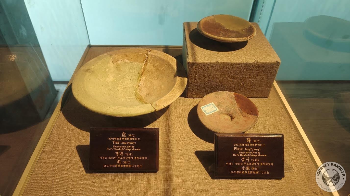 various Tang Dynasty-era pottery