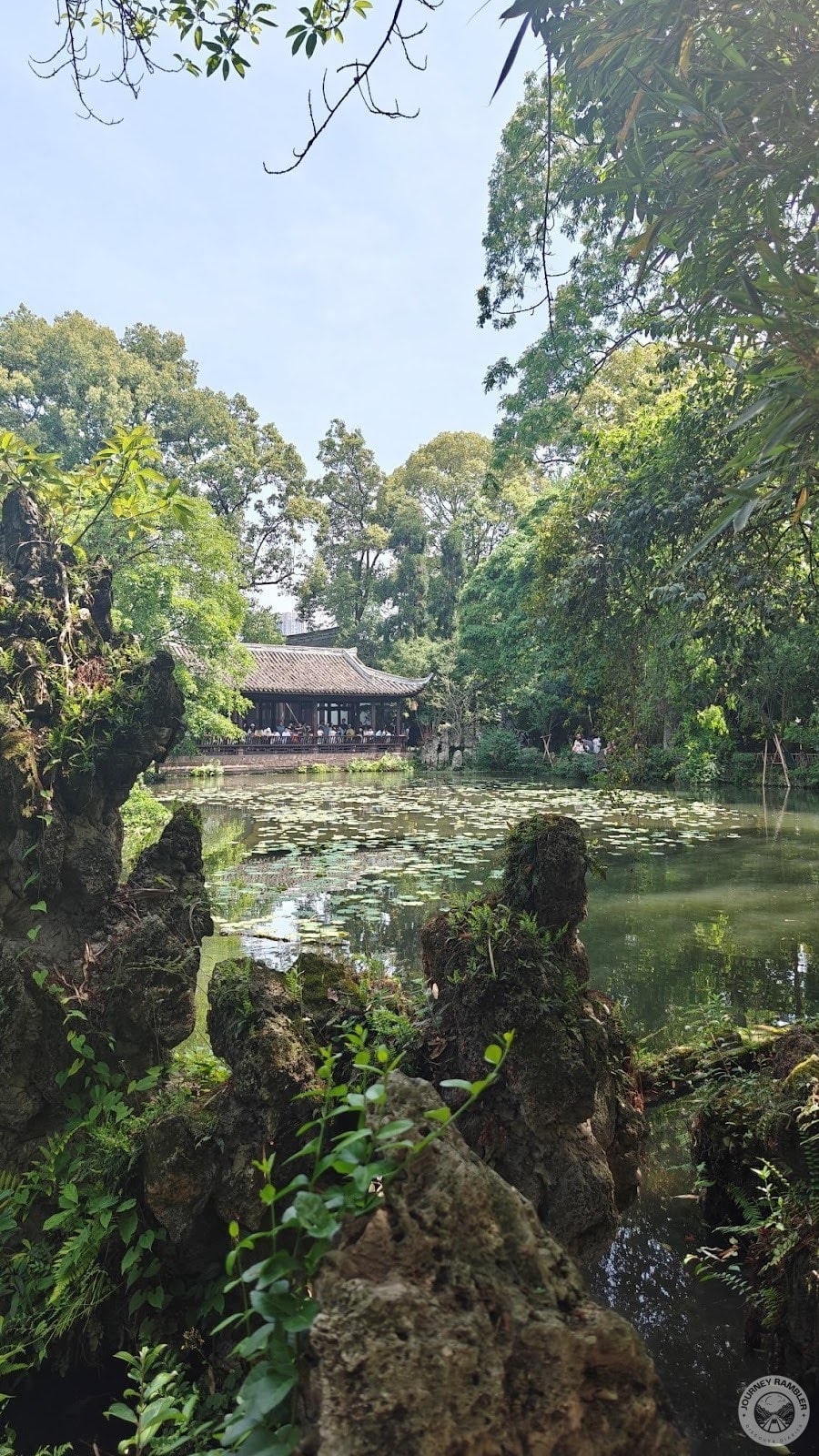 you can see the Waterside Pavilion close to the North Gate