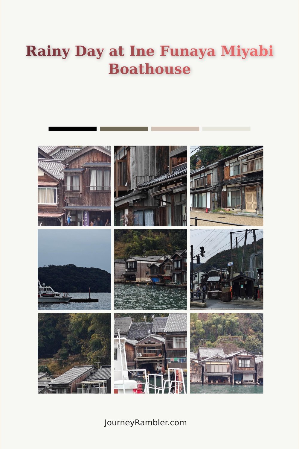 Rainy Day Walk Around Ine Funaya Miyabi Boathouse