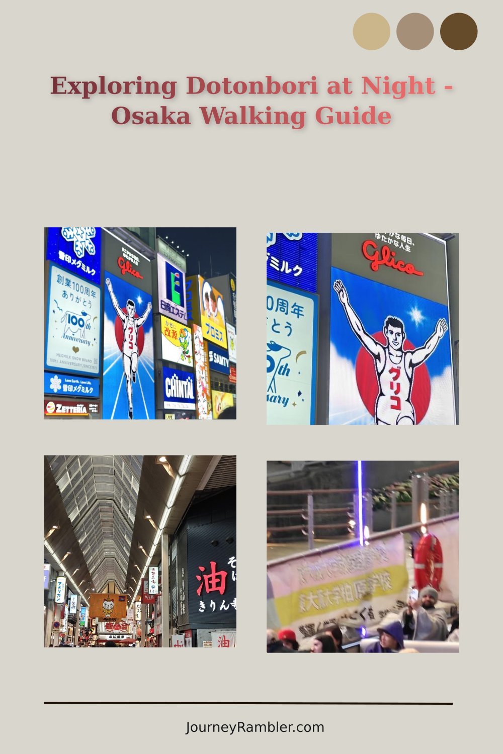 A Slow Dotonbori Walk Past the Signs and Crowds in Osaka