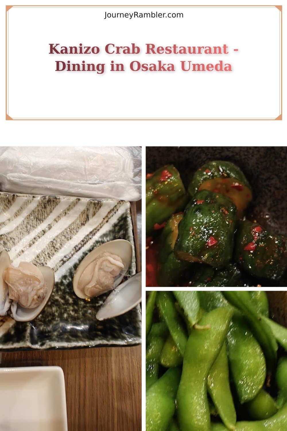 A Special Dinner at Kanizo - Osaka's Famous Crab Restaurant in Umeda