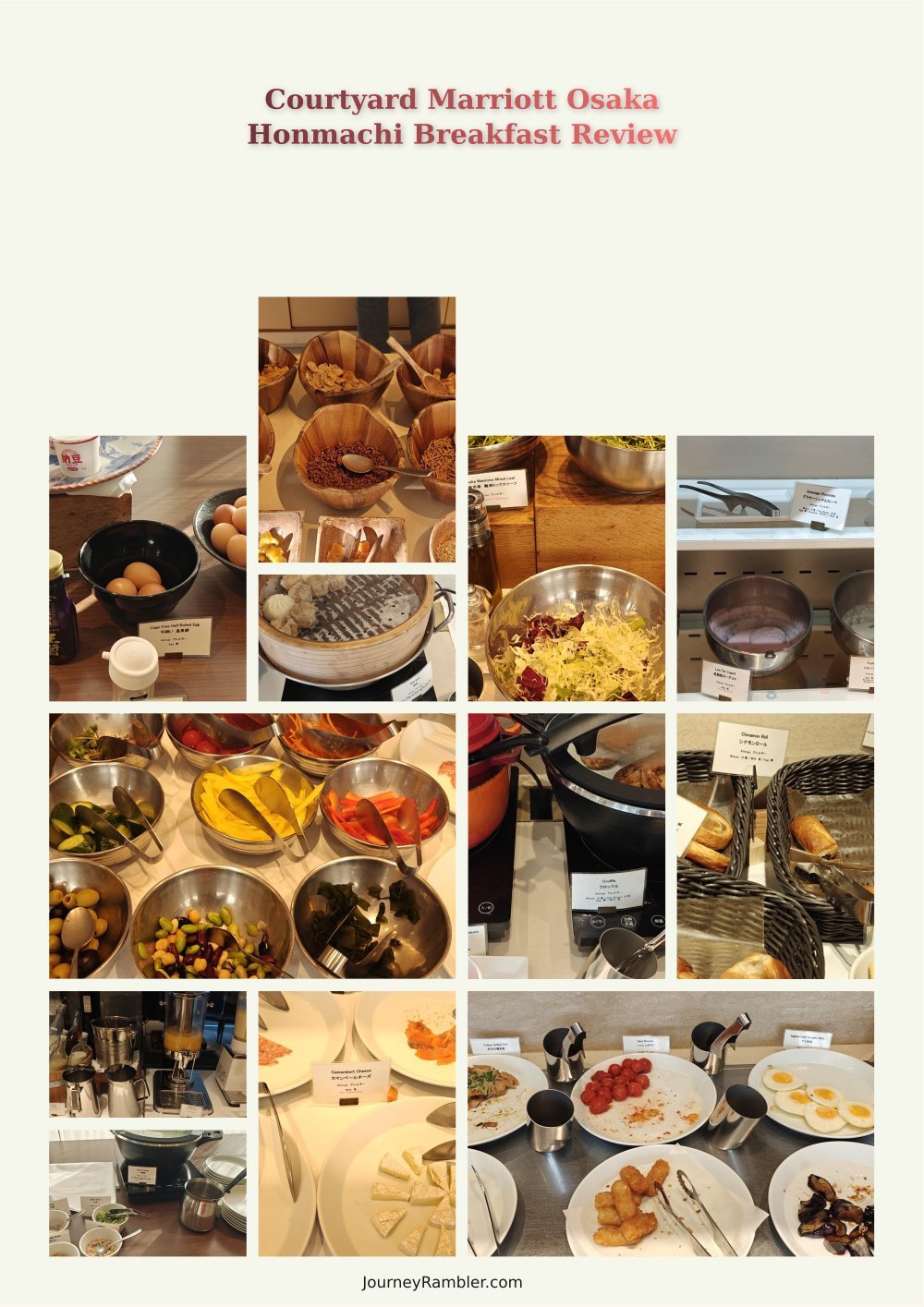 Breakfast at Courtyard by Marriott Osaka Honmachi