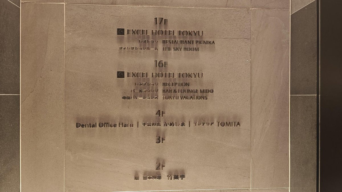 Building floor directory sign